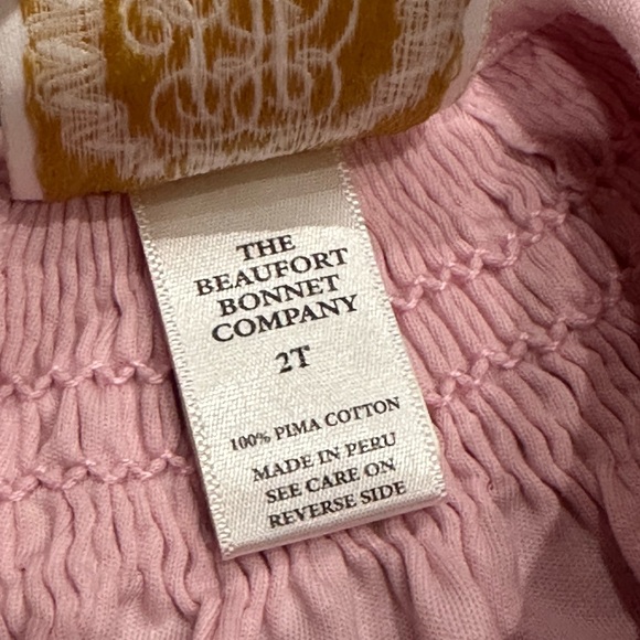 Beaufort Bonnet Sandy Smocked Bubble with Embroidered Details. - Picture 3 of 3